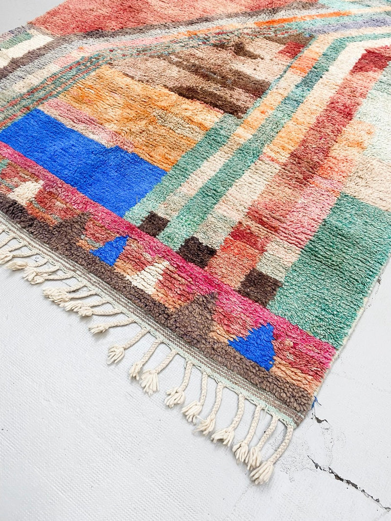 Tapis Berbère Marocain Boujaad - Multicolore