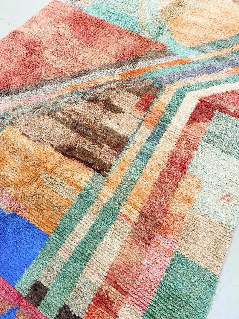 Tapis Berbère Marocain Boujaad - Multicolore