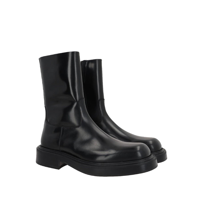 Bottes - Ferragamo  Formia Leather Ankle  - Black