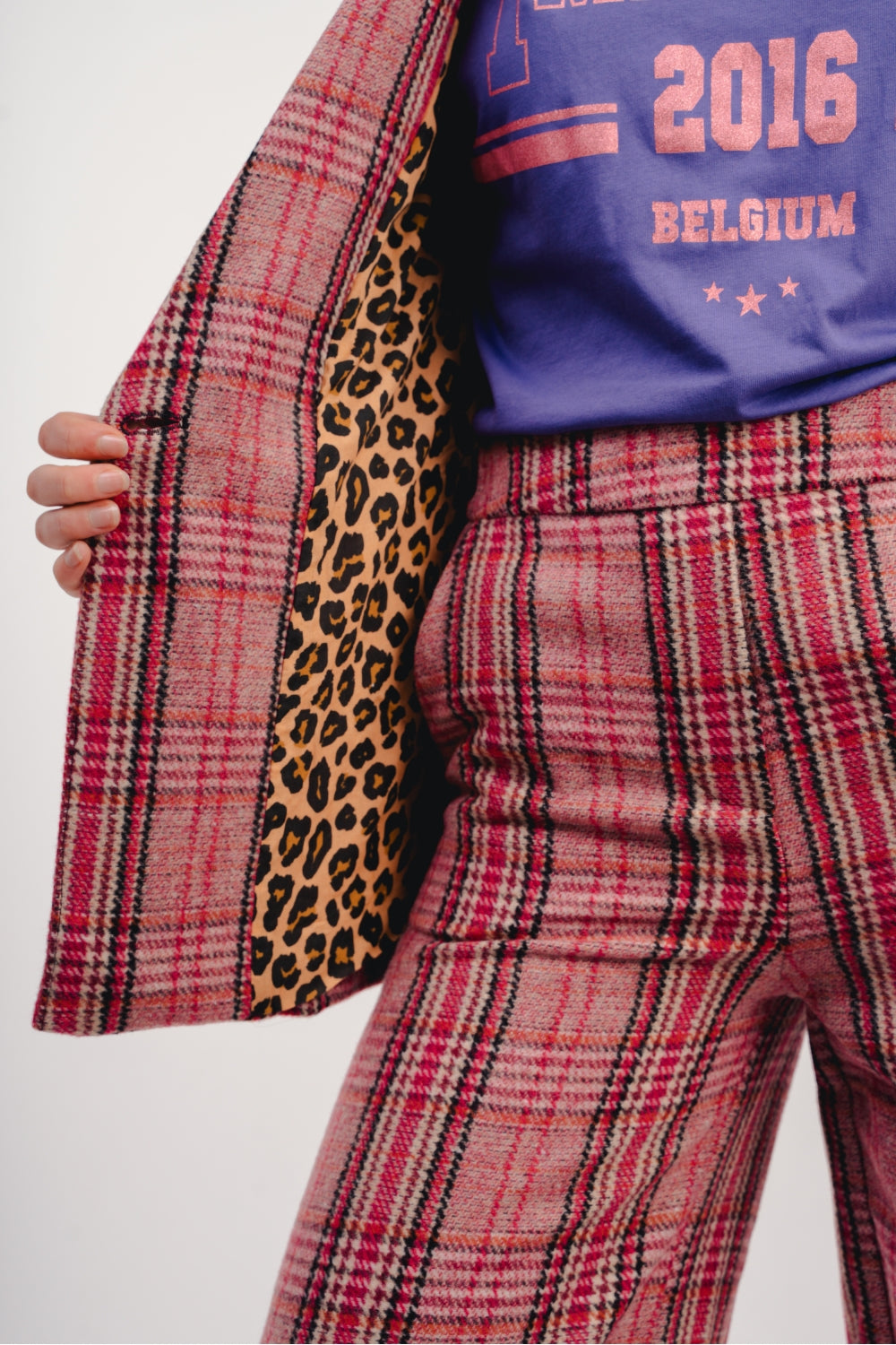 Pantalones a cuadros rosas The Neil