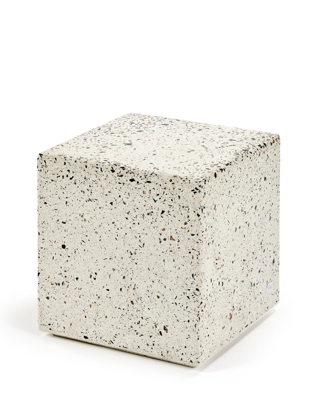 Pawn - Table D'appoint - L - Terrazzo - Blanc
