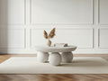 Aline - Table Basse D.90 Cm - Pieds Ronds