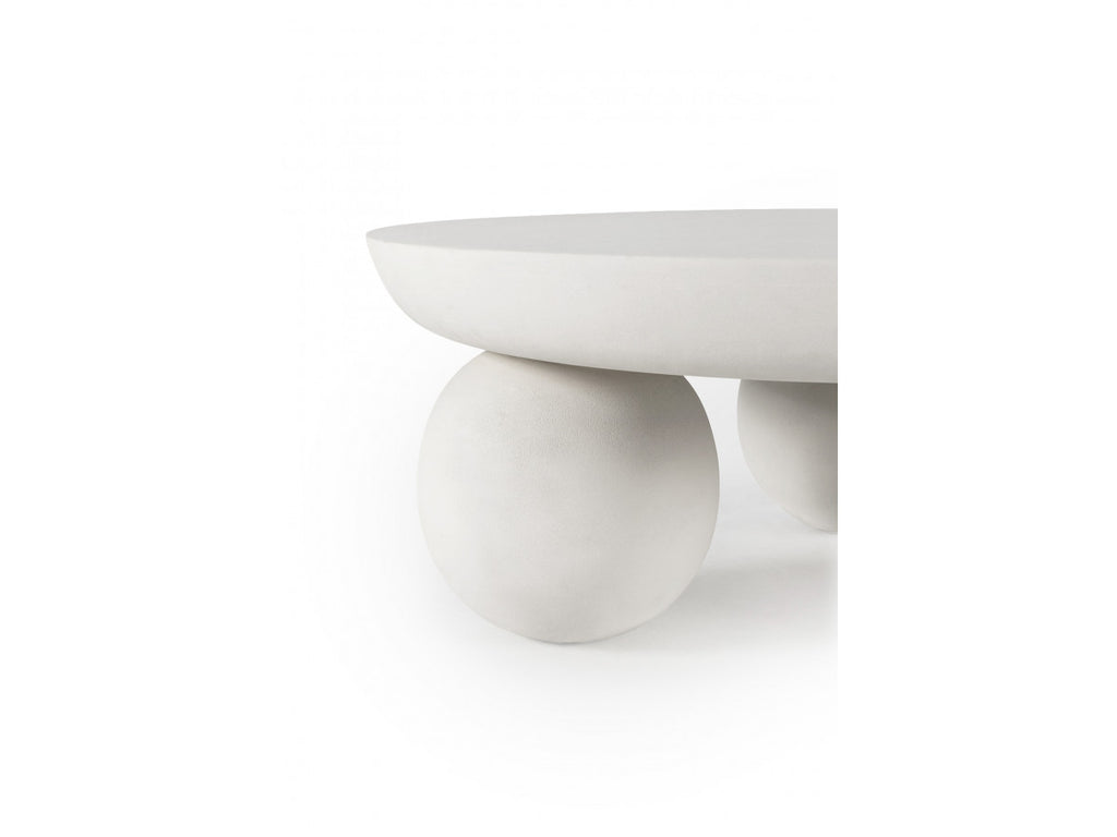 Aline - Table Basse D.90 Cm - Pieds Ronds