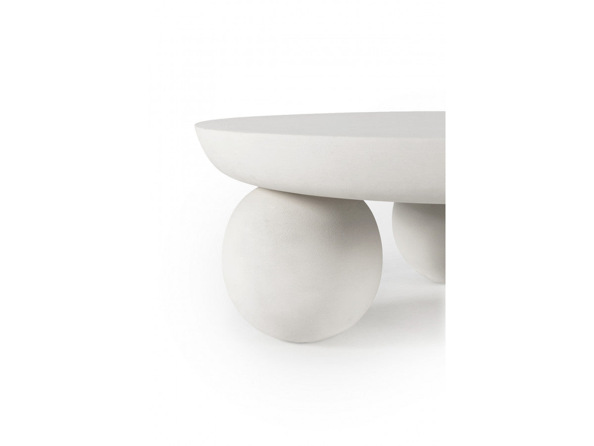 Aline - Table Basse D.90 Cm - Pieds Ronds