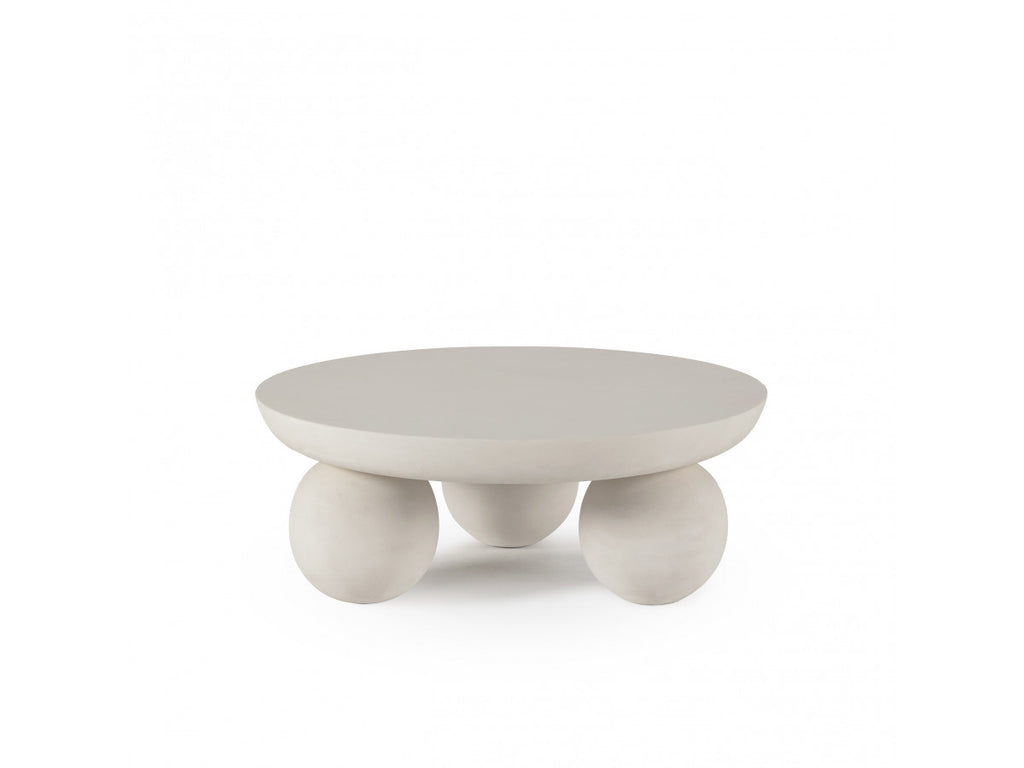 Aline - Table Basse D.90 Cm - Pieds Ronds