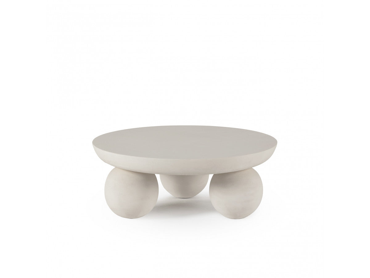 Aline - Table Basse D.90 Cm - Pieds Ronds