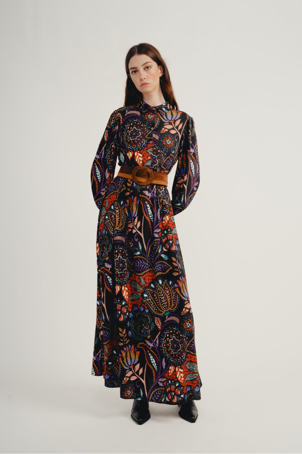 Etta Blue Jasmine Maxi Dress - Black