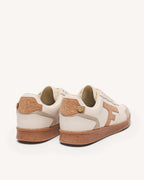 Zapatillas de cuero crudo y corcho
