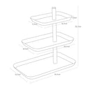 Plateau De Service 3 Niveaux - Tosca - Blanc