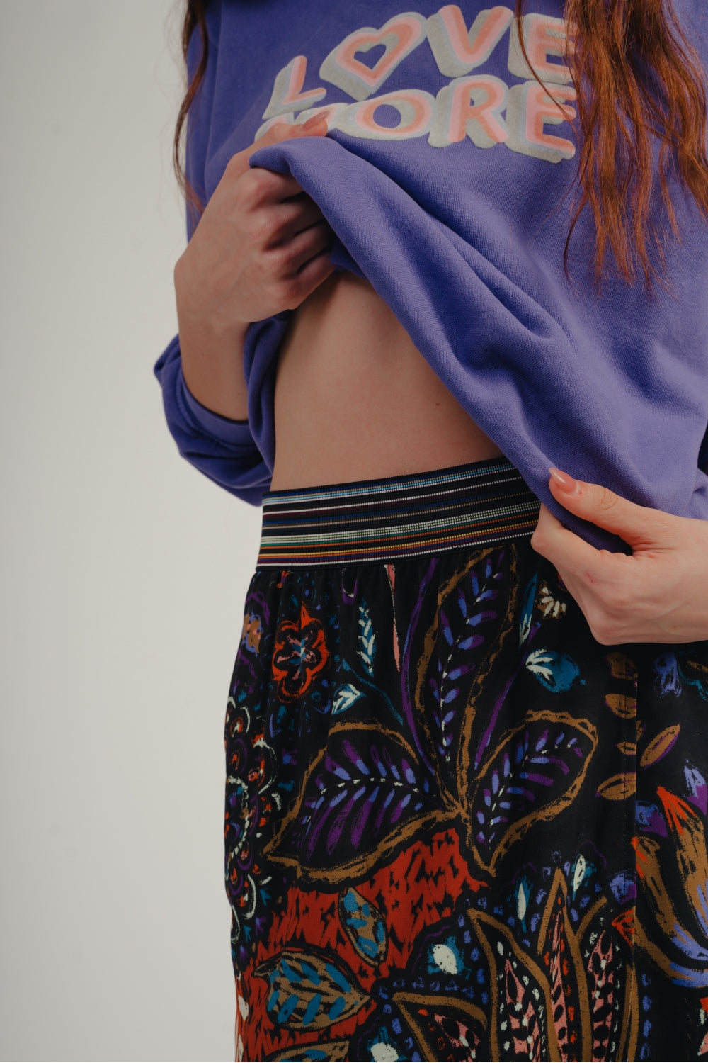 Falda larga azul Jasmine de The Lilou