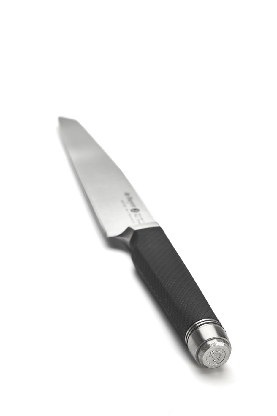 De Buyer – Fk2 - Coltello Da Taglio - Inox - Nero, coltello da cucina in acciaio inossidabile con manico nero testurizzato