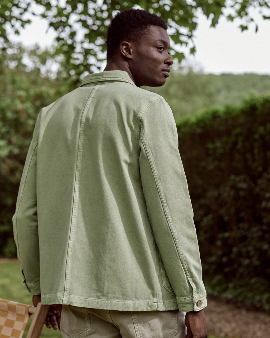 Veste En Coton Kaki Clair