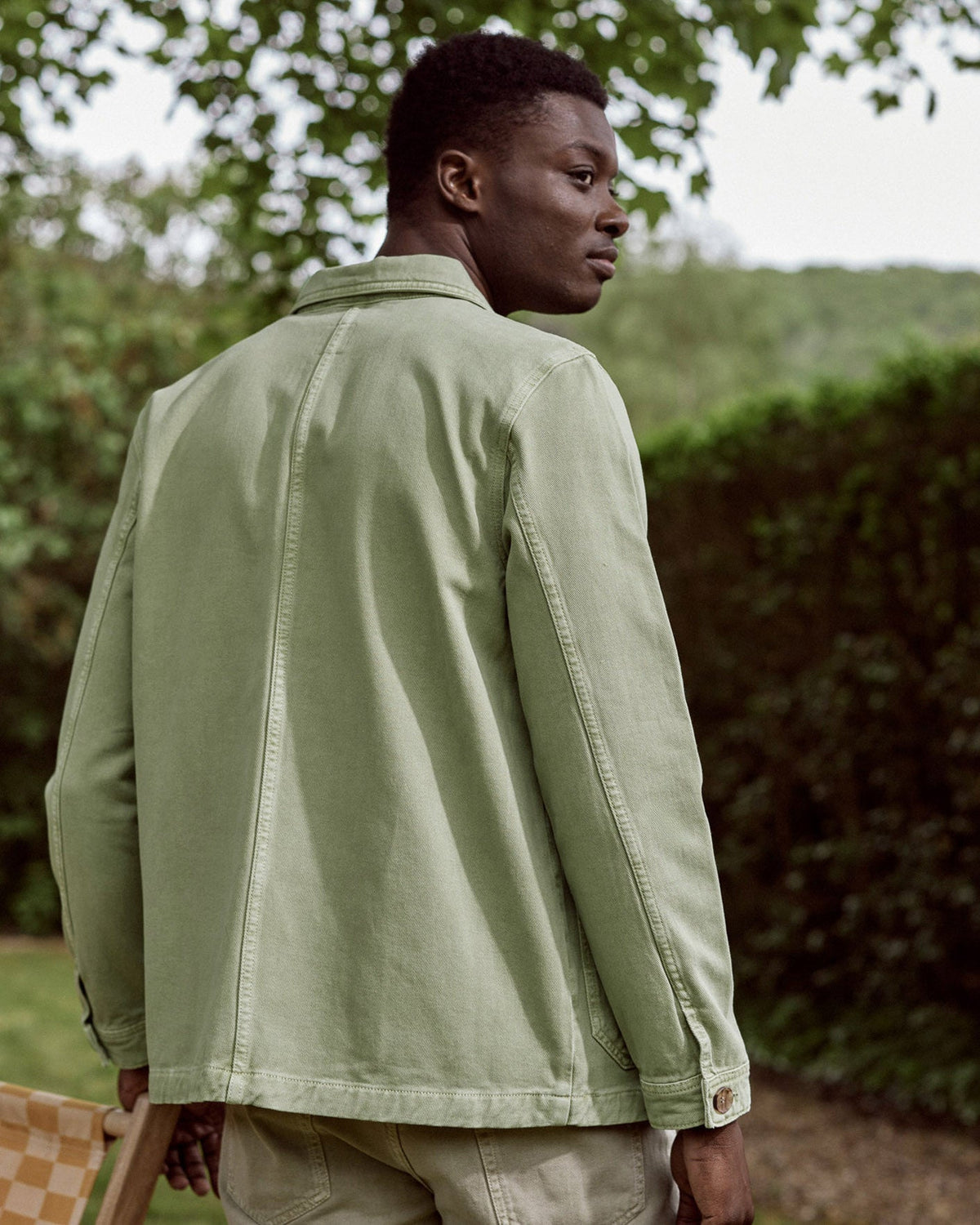 Veste En Coton Kaki Clair