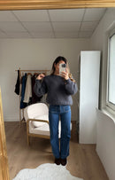 Dark Gray Gaia Mohair And Wool Knit