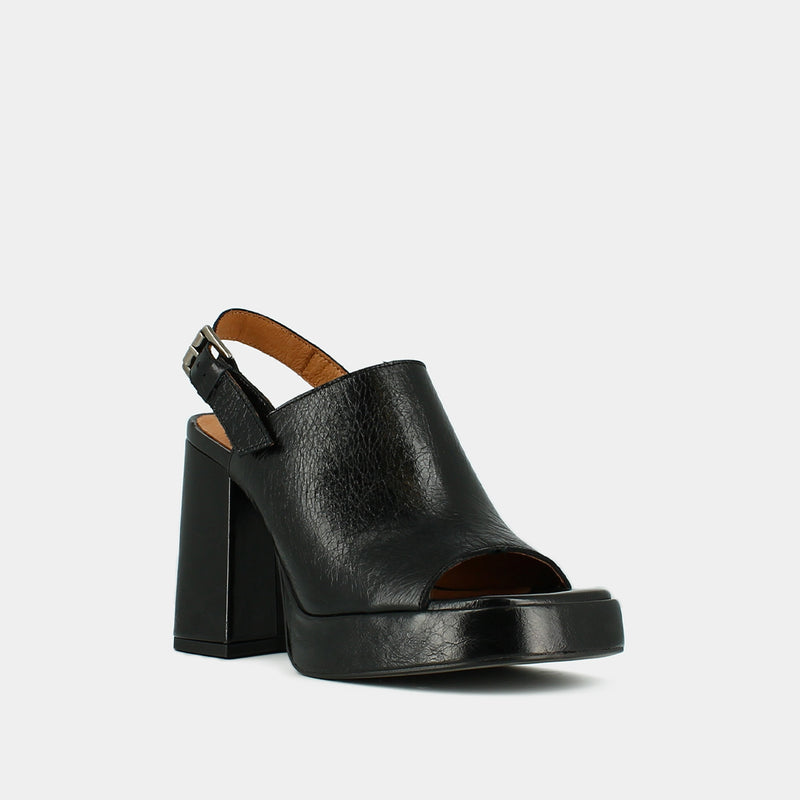 Jonak - Benedicte Sandals Aged Leather - Black