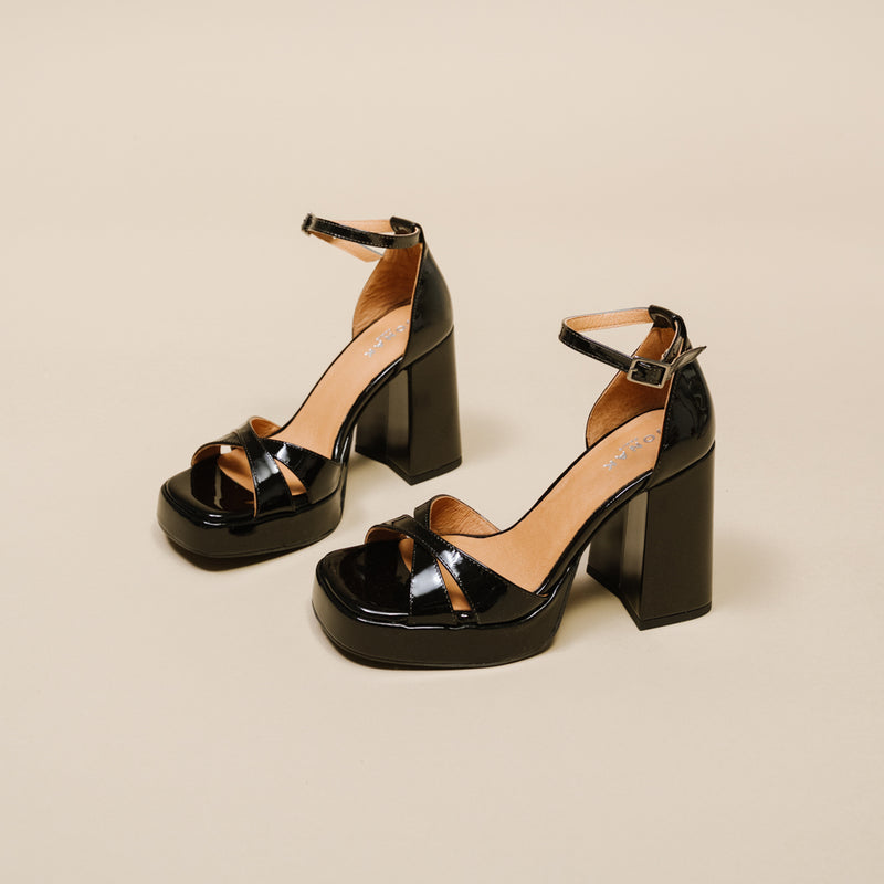 Jonak - Berangere Sandals Patent Leather - Black