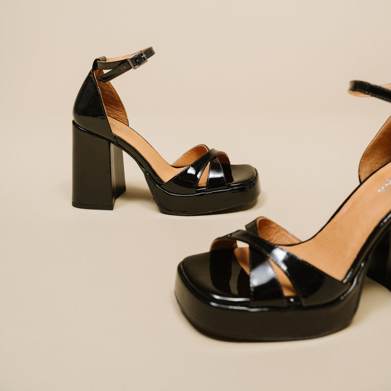 Jonak - Berangere Sandals Patent Leather - Black