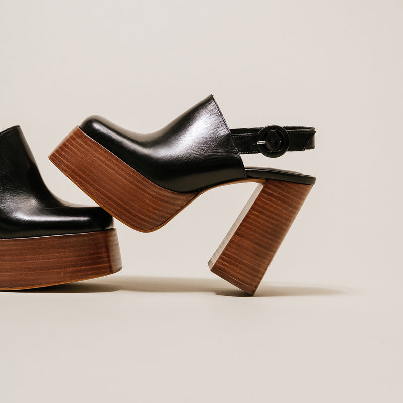 Jonak - Mules Betsy Cuir  - Noir