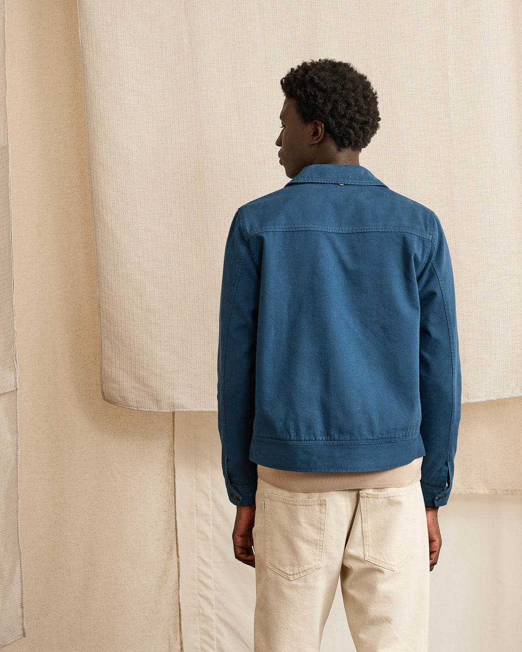 Blouson Coton Bleu Marine