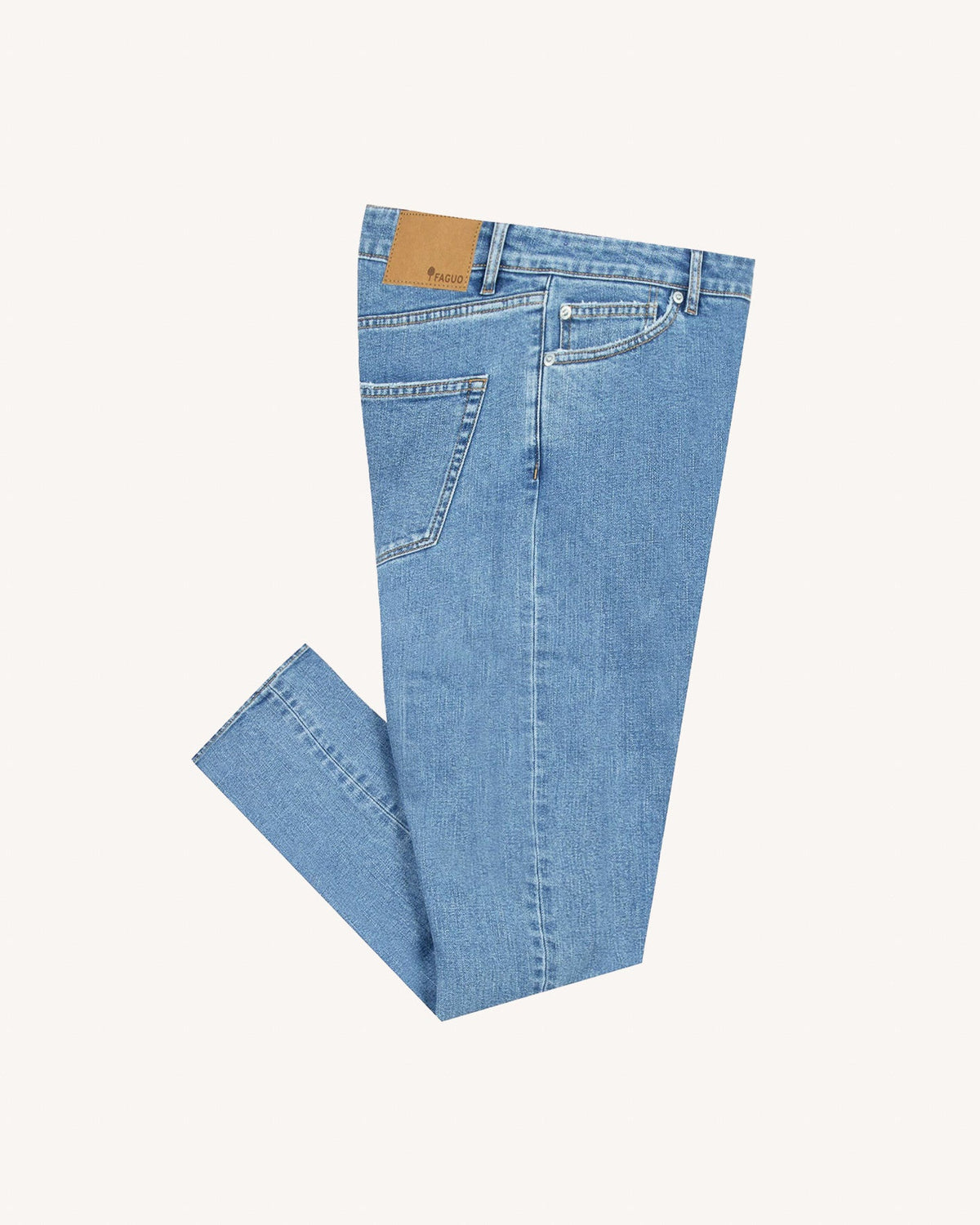 Jean Slim Denim Clair Coton Recyclé