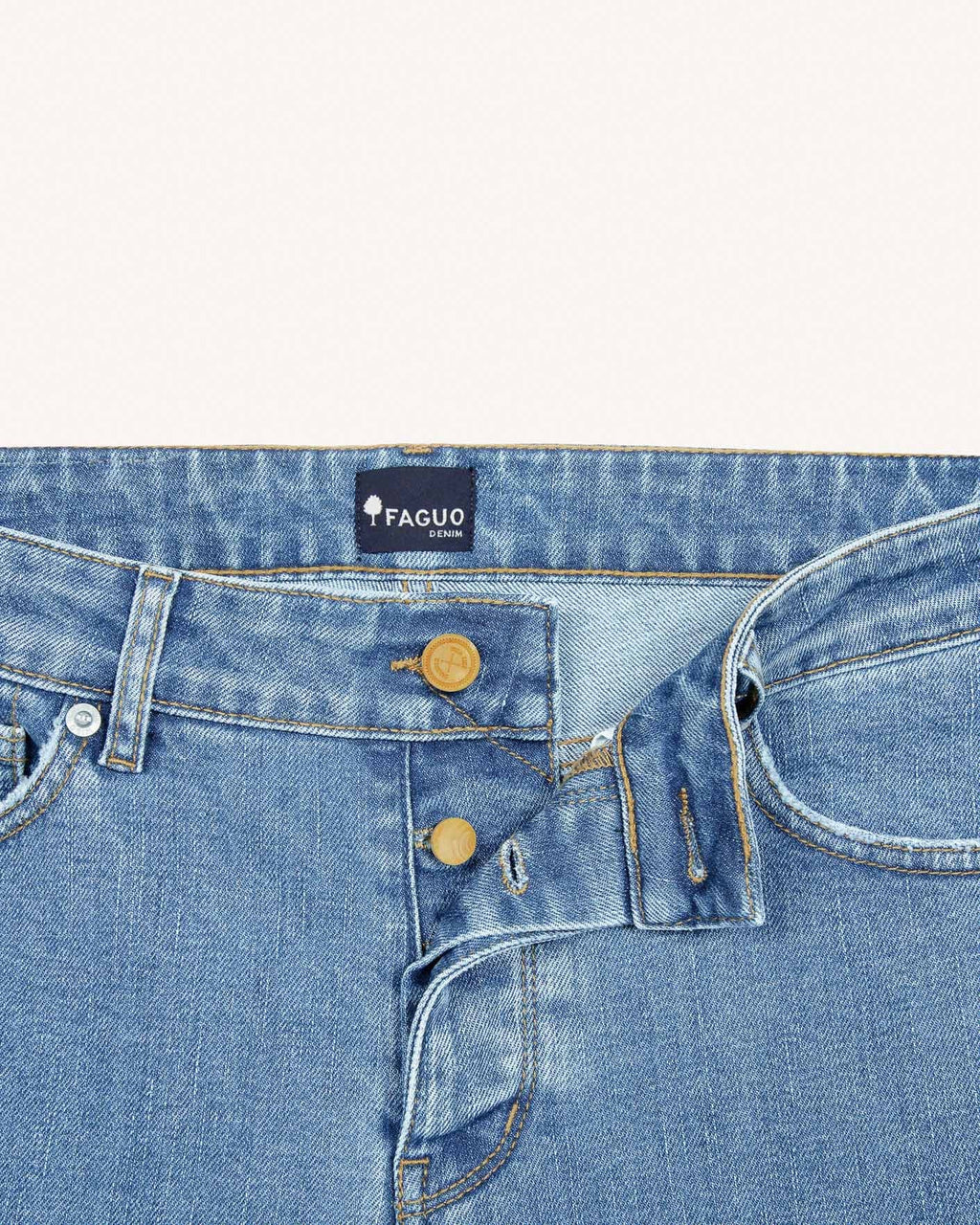 Jean Slim Denim Clair Coton Recyclé