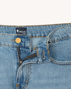 Jean Tapered Denim Clair Coton Recyclé