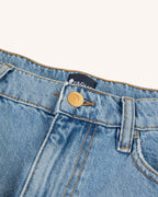 Jean Tapered Denim Clair Coton Recyclé