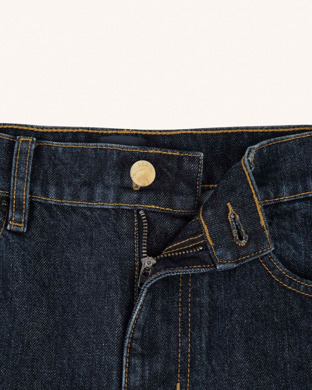 Jean Tapered Denim Brut Coton Recyclé