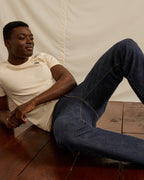 Jean Tapered Denim Brut Coton Recyclé