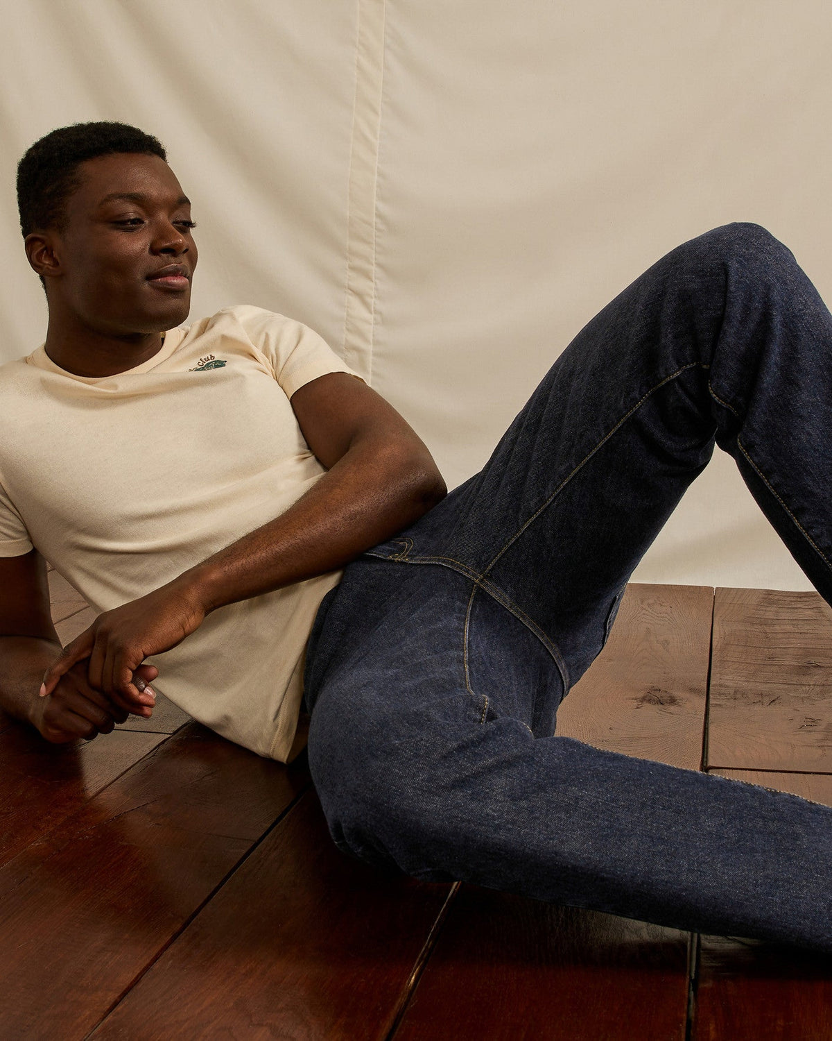 Jean Tapered Denim Brut Coton Recyclé