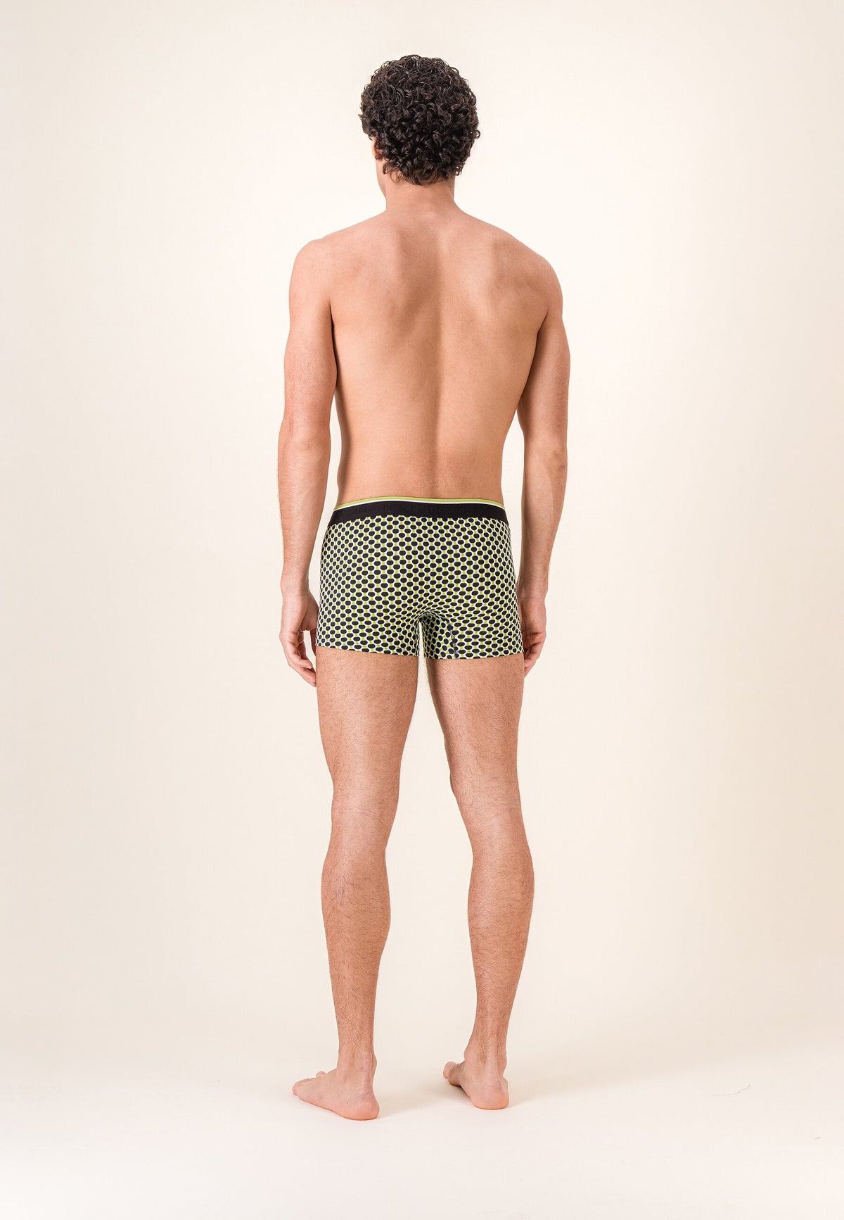Boxer Marius Raquettes En Coton - Jaune Anis