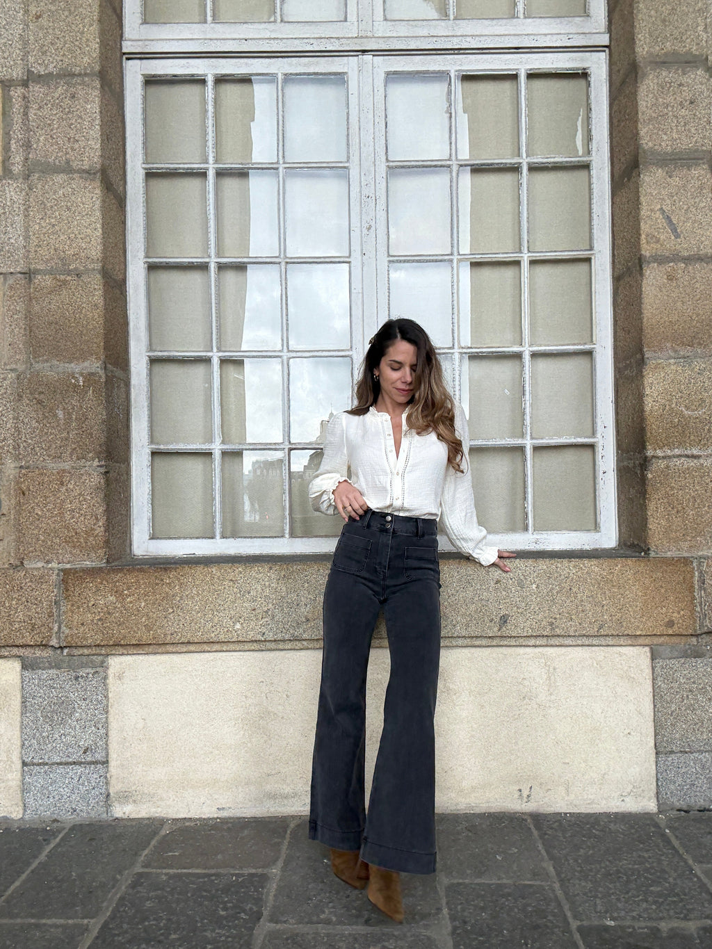 Elenette Anthracite Grey Jeans