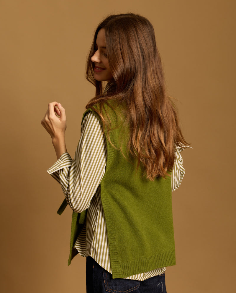 Pull Charlie 100% Cachemire - Olive - Femme