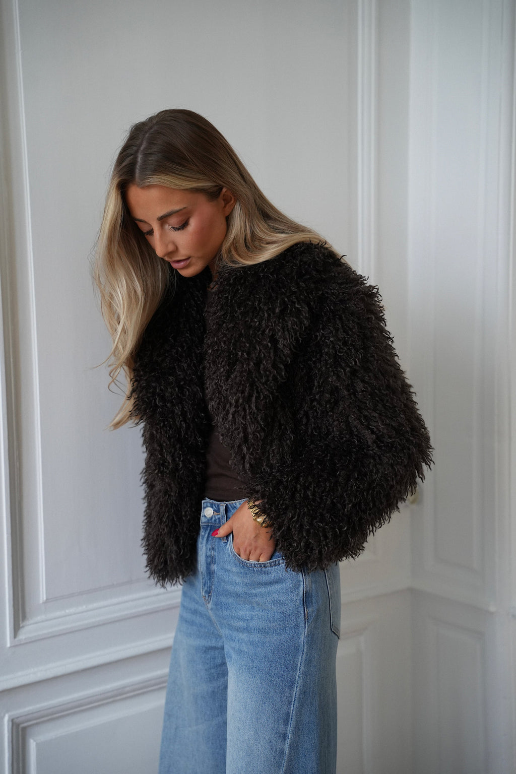 Manteau Fourrure Soanne - Chocolat