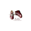 Aimée Ankle Boots - Burgundy Leather - Girls