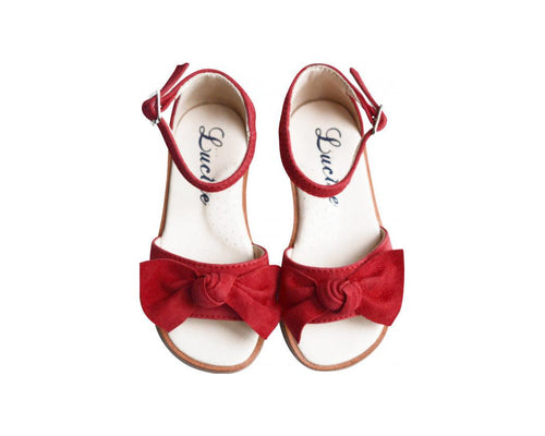 Bow Sandals - Red - Girl