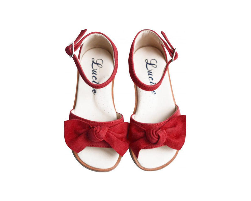 Nu-Pieds Noeud - Rouge - Fille