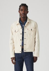The Trucker - Denim Jacket - Longing For Summer Linen+ Denim