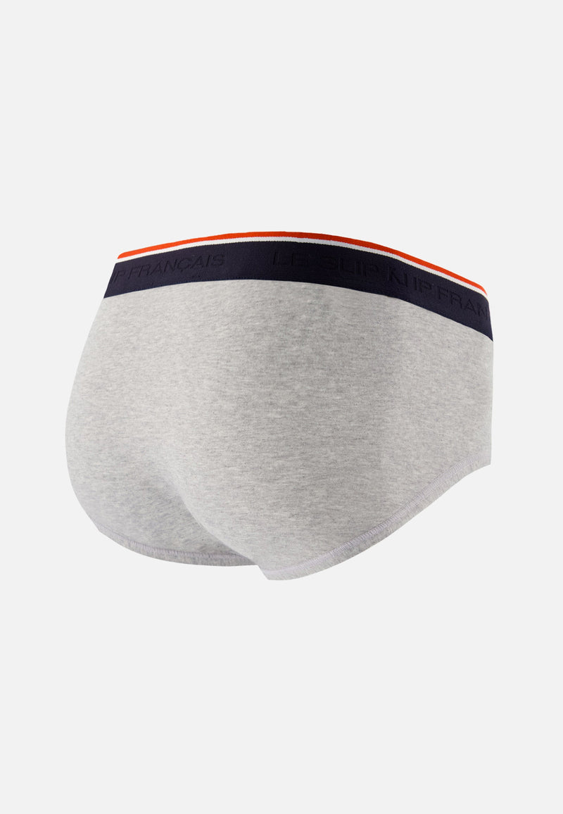 Slip Gris En Coton Avec Cocarde - Terrible Gris Chine