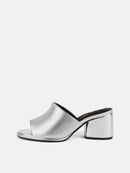 Mules con tacón Just Cool - Plateado