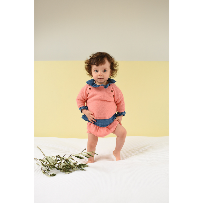 Aimé Knit Grapefruit Set - Baby