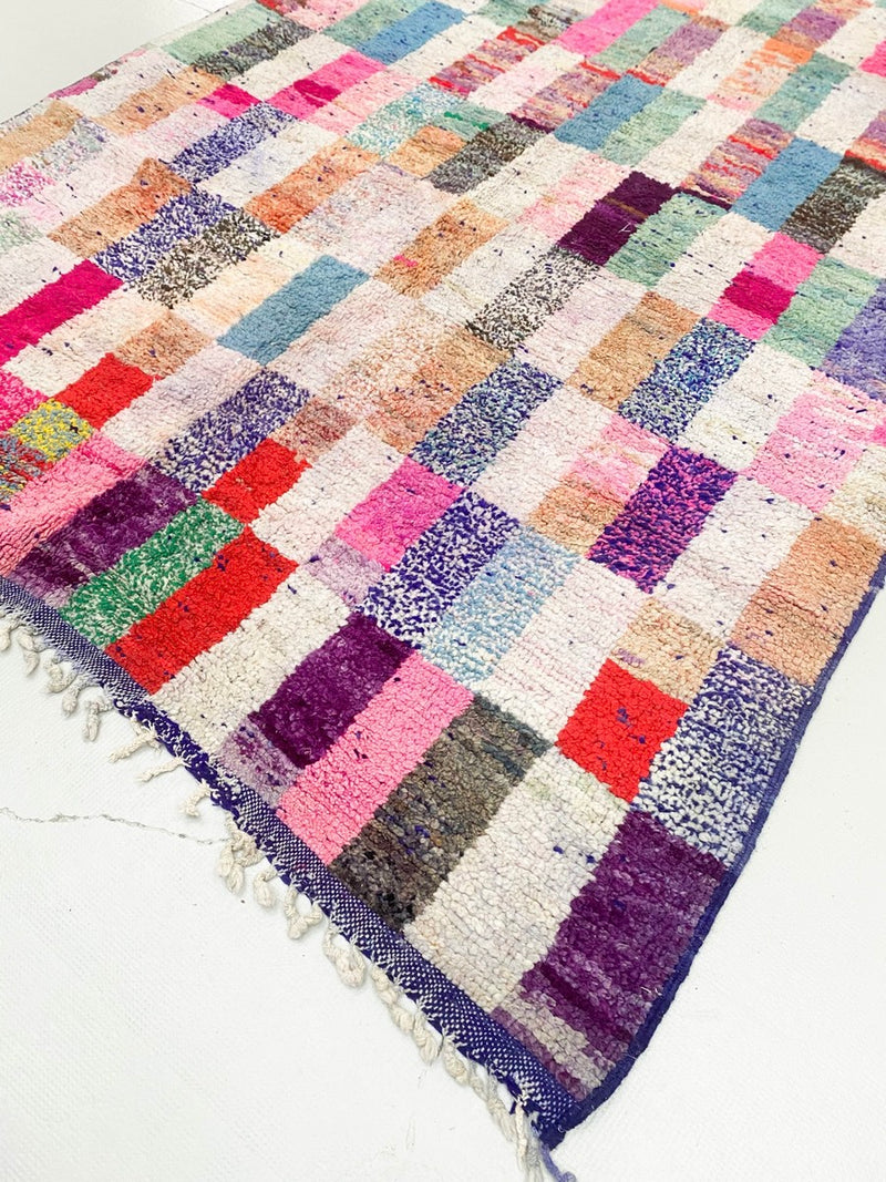 Tapis Berbère Marocain Boujaad - Multicolore