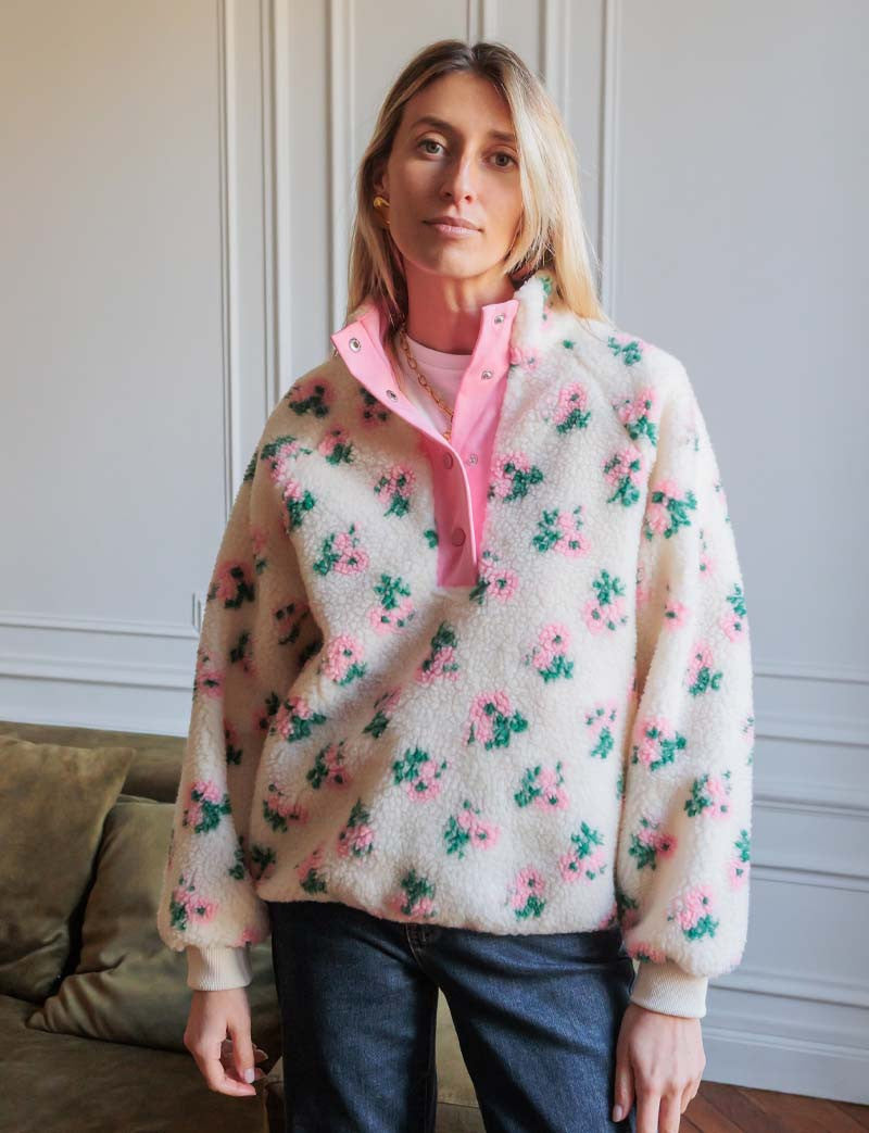 Sweater met bloemmotief Adar