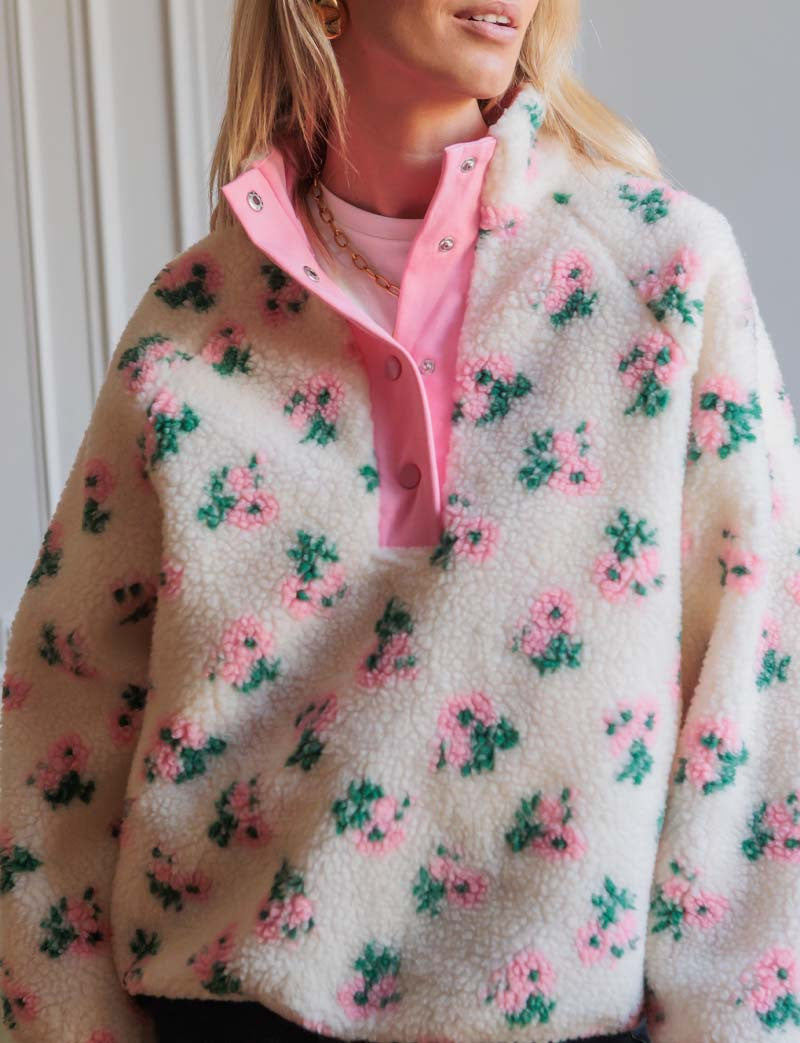 Sweater met bloemmotief Adar
