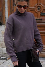 Mayeul Brown Turtleneck Sweater