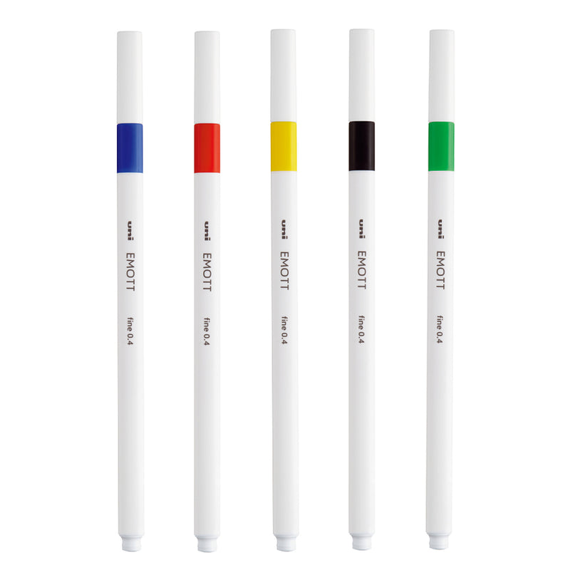 5 Feutres - Couleurs Vives - Emott By Uni-Ball