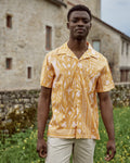 Chemise Manches Courtes Ocre Coton