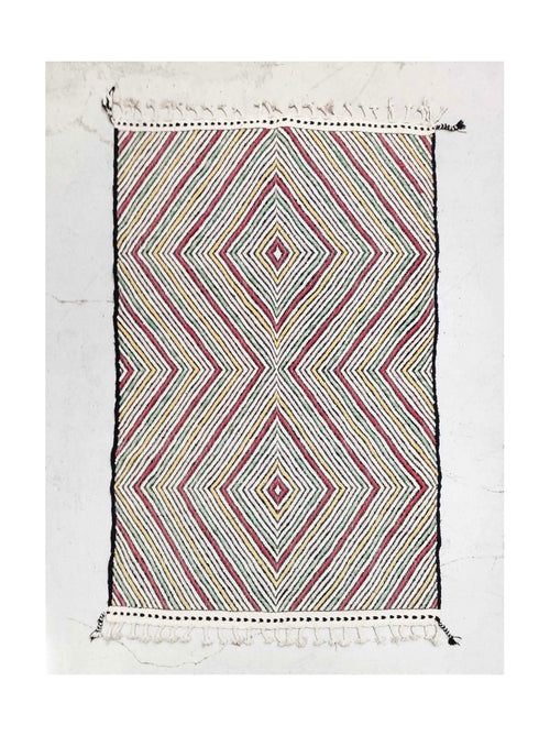 Tapis Berbère Marocain Kilim - Multicolore