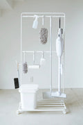 Storage Rack with Wheels - Tower - White