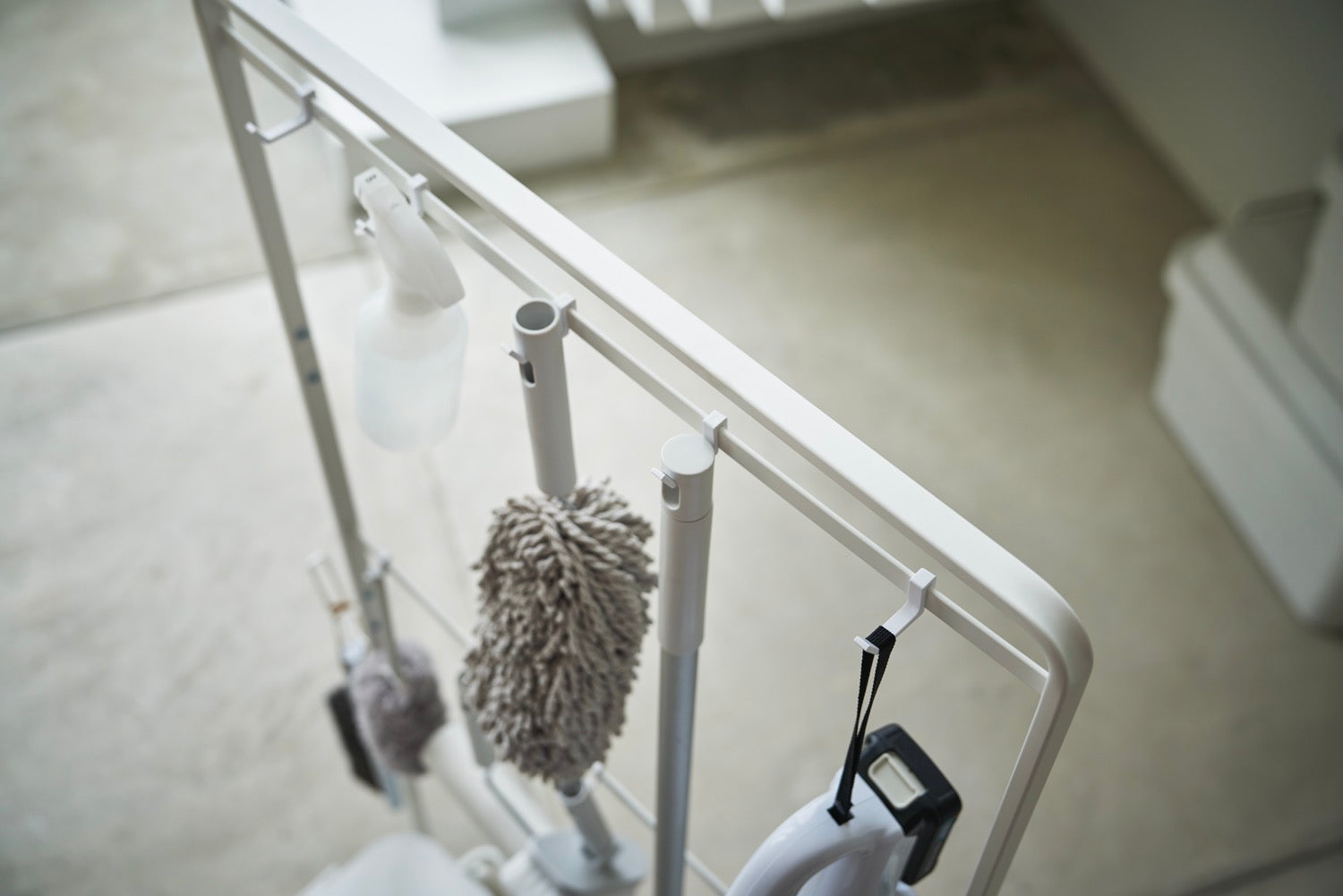 Storage Rack with Wheels - Tower - White